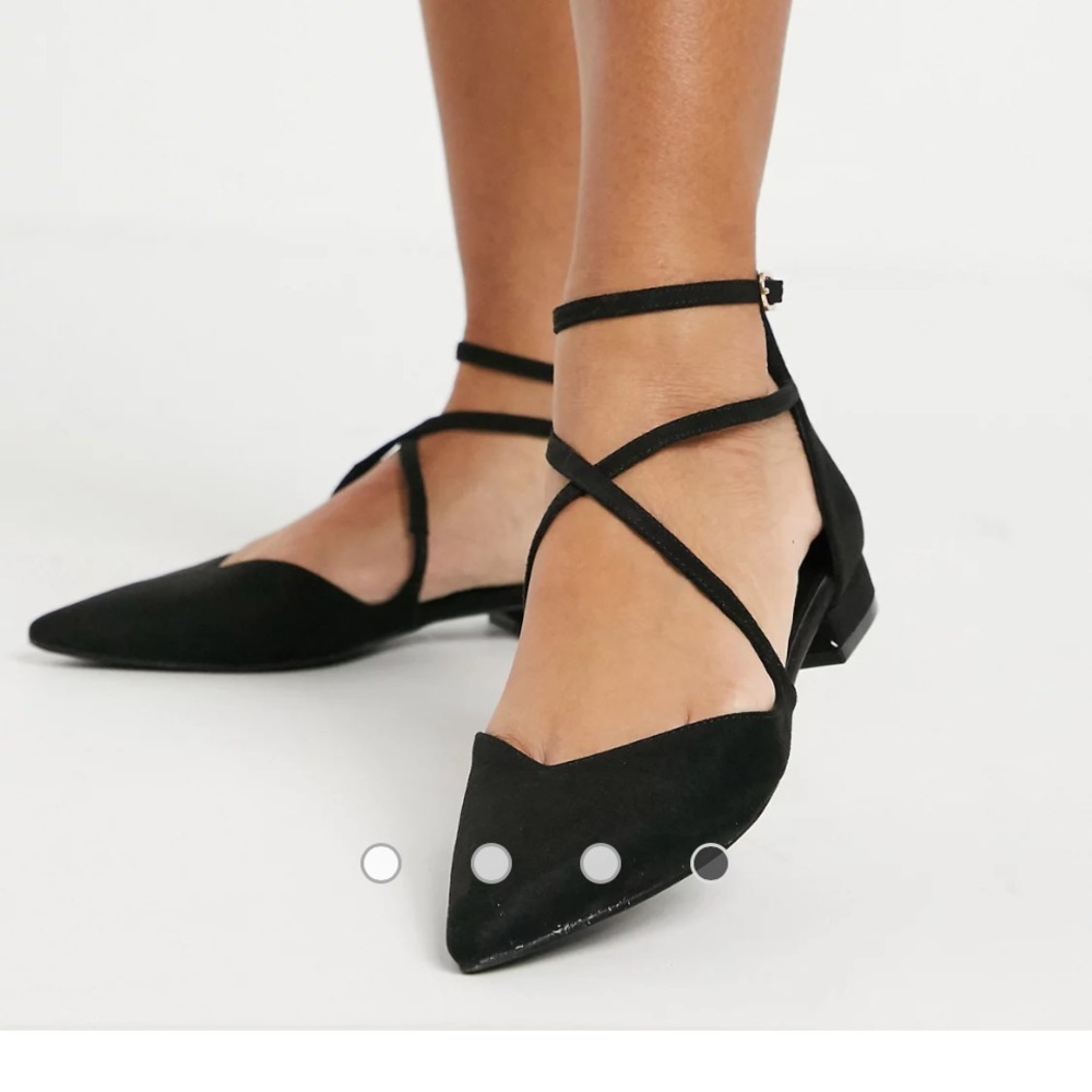 ASOS Design Larna Pointed Ballet Flats size 9